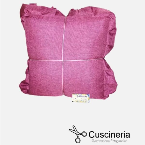 6 Cuscini Per Sedia Tessuto Juta  40 x 40 cm - immagine 2