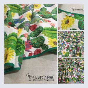 Tovaglia  Da Tavola Fantasia Cactus 140 x 240 cm