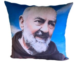 Cuscino con Padre Pio (Stampa Lavabile) 50 x 50 cm