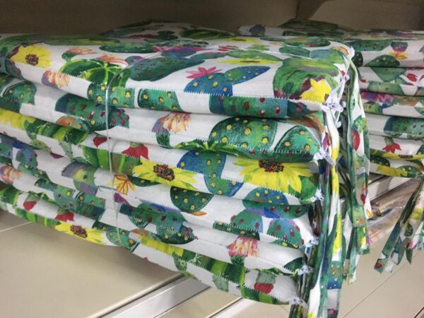 6 Cuscini Per Sedia  Fantasia Cactus  (40 x 40) cm