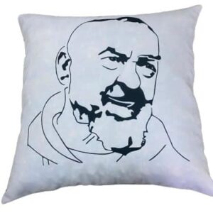Cuscino con Padre Pio 50x50 cm (Stampa Lavabile)