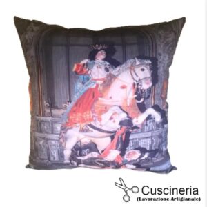 Cuscino 50x50 cm (Stampa Lavabile) con figura sagra di Scicli