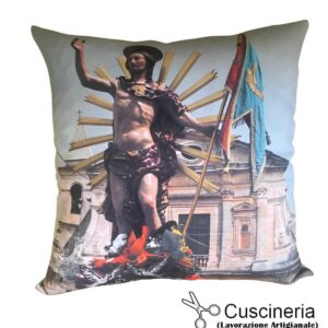Cuscino 50x50 cm (Stampa Lavabile)  con figura sagra di Scicli