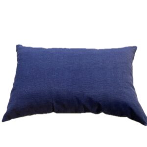 Cuscino Rettangolare Blu Jeans Cotone 45x67 cm