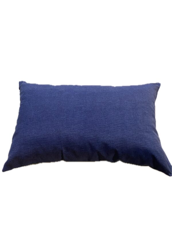 Cuscino Rettangolare Blu Jeans Cotone 45x67 cm