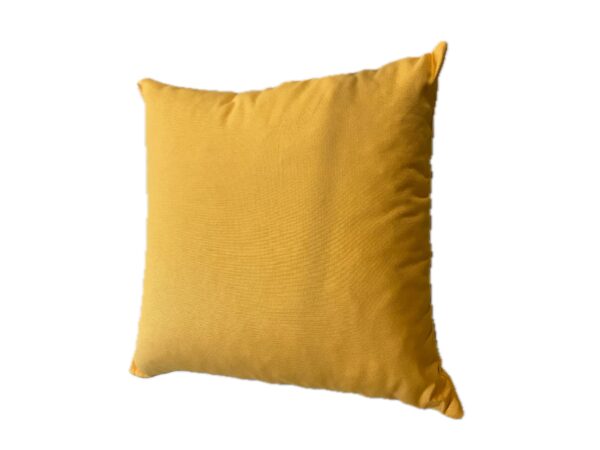 Cuscino Unico Fondo 50x50 cm Giallo Ocra Tessuto Esteril