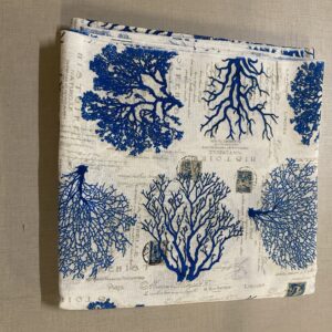 Tessuto Fantasia  Coralli Blu  280x280 cm