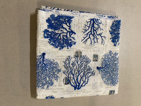 Tessuto Fantasia  Coralli Blu  280x280 cm