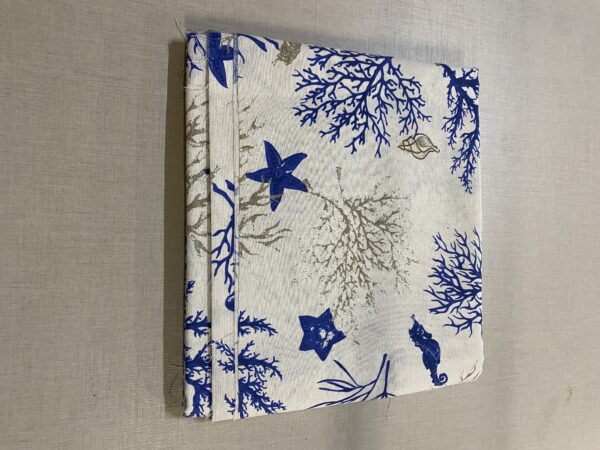 Tessuto Fantasia  Coralli Blu  280x280 cm