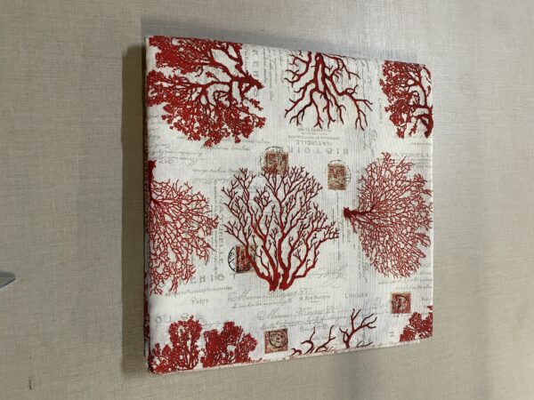 Tessuto Fantasia  Coralli Rossi   280x280 cm