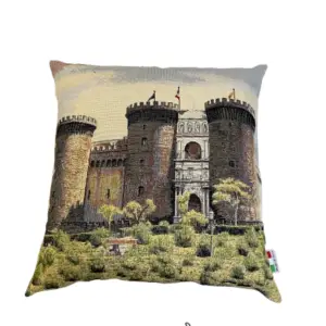 Cuscino  in Gobbelin  Castel Nuovo o Maschio Angioino 50x50 cm