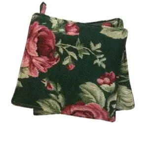 Coppia Presine Gobelin Fiori