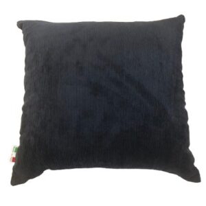Cuscino in Velluto A Coste Blu Scuro 50x50 cm